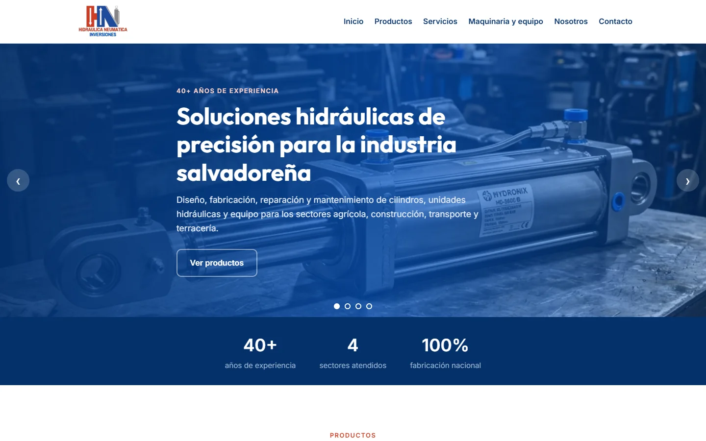 Sitio de Hidráulica Neumática Inversiones